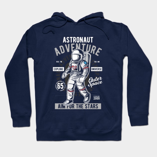 Astronaut Adventure Hoodie by dblvnk